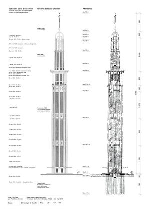 Plans d'exécution de la Tour Perret