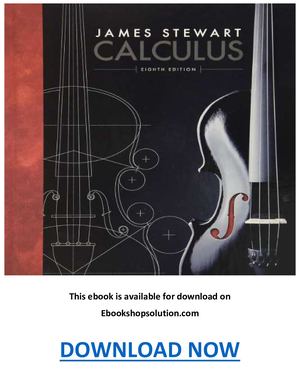 James Stewart Calculus 8th Edition Pdf