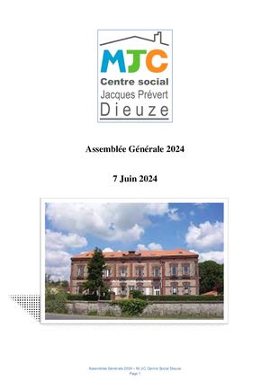 MJC CS Jacques Prévert - Dieuze - Rapport d'activités 2023