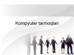 kompyuter tarmoqlari