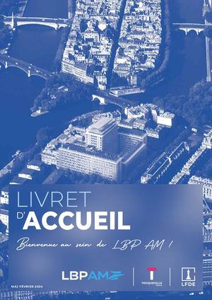 Livret Accueil Groupe LBP AM