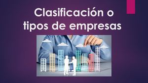 Clasificacion De Empresas Primera Clase