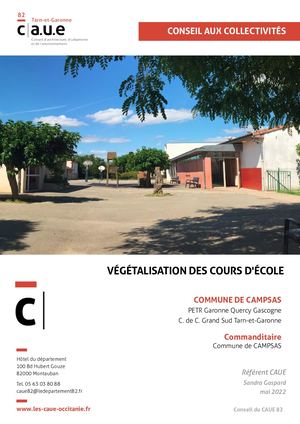 Végétalisation de la Cours d'école de Campsas (2002)