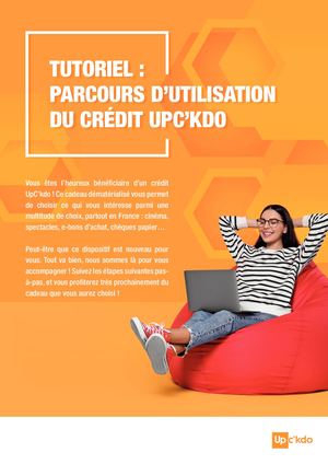 Tutoriel Up C'kdo Bénéficiaires Utiliser Son Crédit Up C'kdo (003)