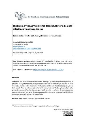 El Sionismo Y La Nueva Extrema Derecha Historia De