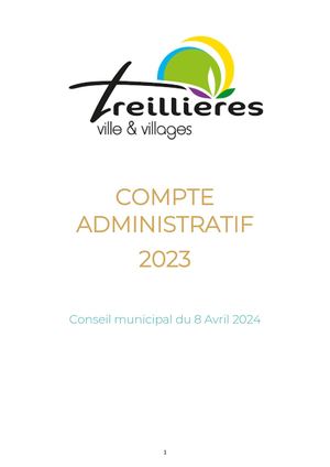 COMPTE ADMINISTRATIF 2023