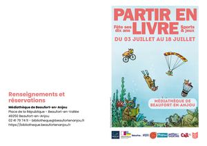 Partir en livre à la médiathèque de Beaufort-en-Anjou 2024