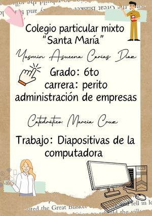 Documento A4 Portada Proyecto Creativo Floral Scrapbook Marrón Y Rosa