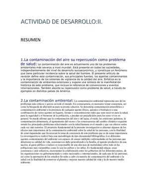 Actividad De Desarrollo