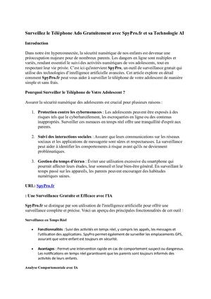 Comment Surveiller Téléphone Ado Gratuit