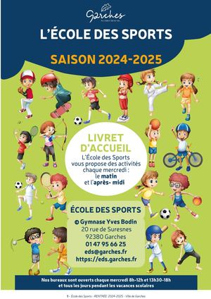 Brochure Rentrée scolaire de l'École des Sports 2024-2025