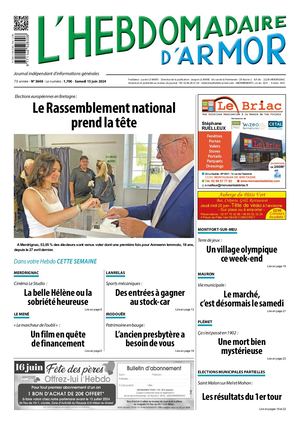 L'Hebdomadaire d'Armor du samedi 15 juin 2024-Edition n° 3648