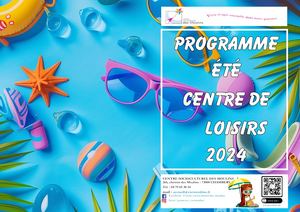 Plaquette Été centre de loisir 2024