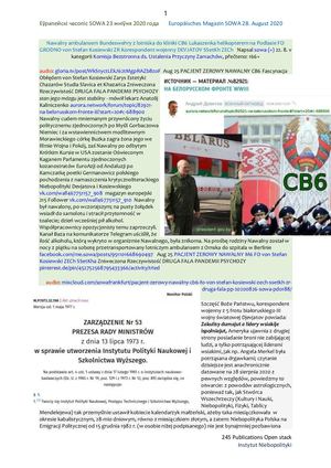 PACJENT ZEROWY NAWALNY CB6 FO von Stefan Kosiewski ZECh PDO188 ZR588 O zwrot majątku zagarniętego w stanie wojennym 20200826 ME SOWA