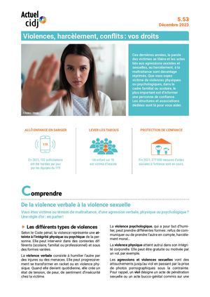 Violences Harcelement Conflits Vos Droits
