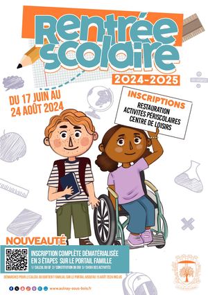 Inscription rentrée scolaire 2024 2025
