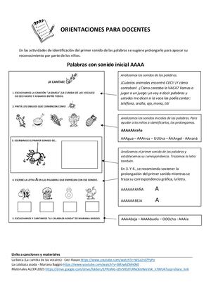 1 Orientaciones Docentes Los Sonidos Y Las Letras (Vocales) (2)