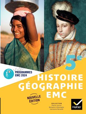 Histoire-Géographie-EMC 5e - Ed. 2024 - Livre élève