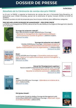 Dossier Presse Résultats 2024