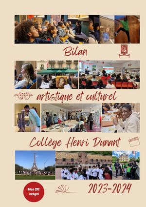 Bilan Artistique Et Culturel 2023 2024 (2)