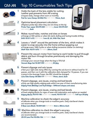 National Optronics QM-X4 Top 10 Consumables - Tech Tips