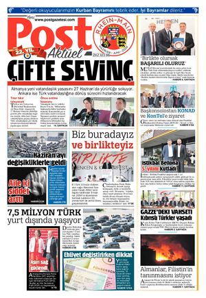 Post Gazetesi Rhein Main Haziran 2024