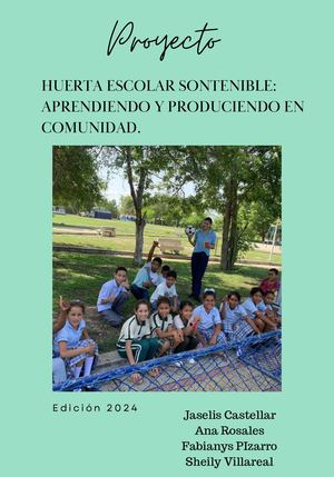 Proyecto Huerto Escolar Sostenible
