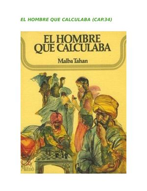 Capitulo 34 , El Hombre Que Calculaba