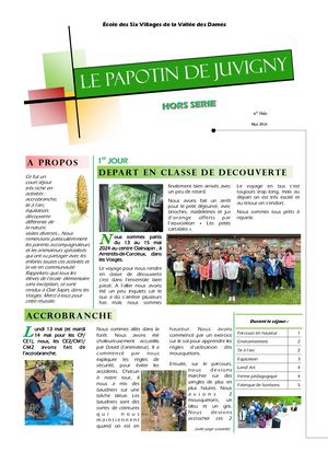 Papotin HS Classe de découverte