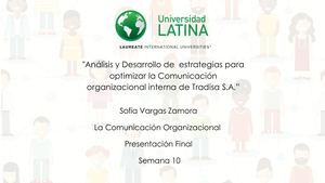 Largo Análisis Y Desarrollo De Estrategias Para Optimizar La Comunicación Organizacional Interna De Tradisa S A