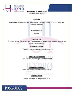 Técnicas E Instrumentos