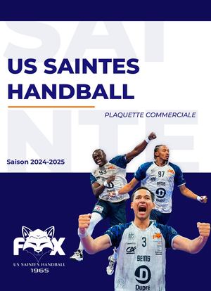 US Saintes Handball Plaquette Commerciale 2024 2025