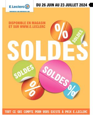 Catalogue Soldes Eté E.Leclerc Saint-Médard