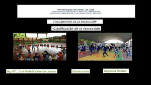 Clasificación De Recreación Segunda Unidad