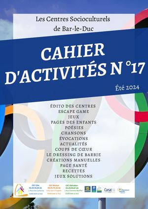 Cahier d'activités n°17 été 2024