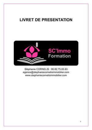 Livret Présentation