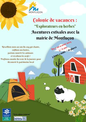 Explorateurs en herbe · camp du 7 au 9 août