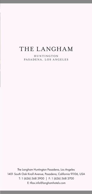 Langham Pasadena Map Guide