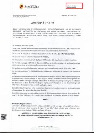 Parution Des Actes Administratifs (Arrêtés) (6)