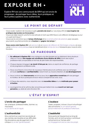 Explore RH Présentation