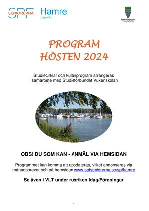 Program Höst 2024