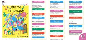 Fête de la musique 2024 à Bressuire - Programme complet