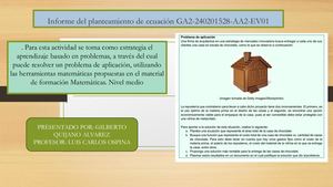 Informe Del Planteamiento De Ecuación Ga2 240201528 Aa2 Ev01