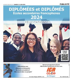 DIPLÔMÉES et DIPLÔMÉS Secondaire 15 Juin 2024