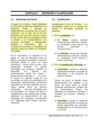 Definición Y Clasificación De Los Puertos