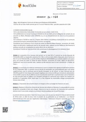 Fichier Parution Des Décisions 24 168 à 24 170 Du 19 06 2024