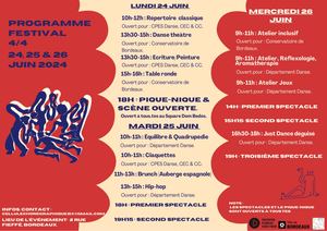 Programme 4/4 de la danse