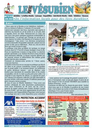 JUILLET 2024 - LE portail VESUBIEN n°115. Journal gratuit de la Vésubie & Valdeblore - 06450 - Alpes Maritimes