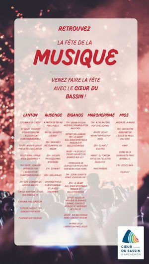 Fête de la musique au Coeur du Bassin