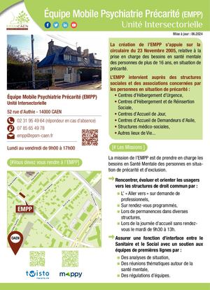 2024 06 Plaquette Equipe Mobile Psychiatrie Précarité